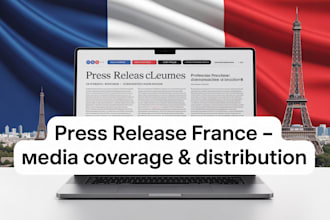 write and distribute press release in france for media coverage and visibility