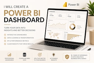 create a power bi dashboard to track your business performance