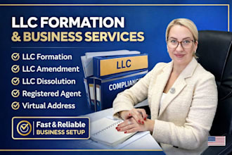 do llc formation, llc amendment, dissolution, registered agent, virtual address