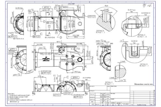 create professional autocad 2d mechanical parts drawings, fabrication and shop d