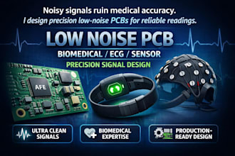 custom low noise medical pcb design for biomedical and health wearable device