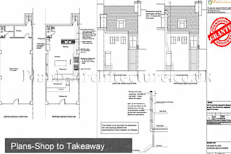 draw UK planning permission drawings