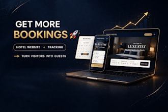 build hotel booking website with booking system and tracking setup