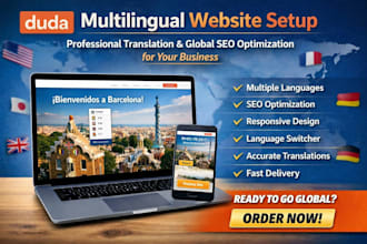 design a website using the duda website builder