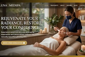 design squarespace medspa website beauty website saloon website clinic dental