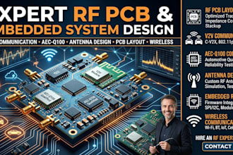 design automotive rf pcb, v2v communication and aec q100 compliant layout