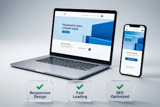 create a responsive website for PC and mobile