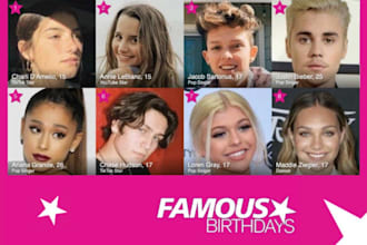 create a famous birthdays profile