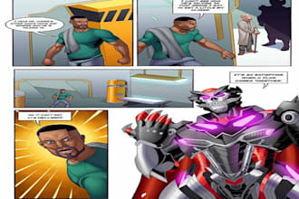 comic book illustration with comic book illustrator