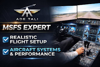 be your msfs expert for realistic flight setup and aircraft systems