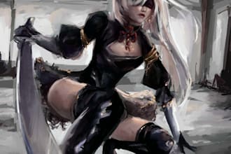 do digital art of people