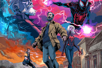 comic book illustration graphic novel