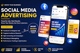 design facebook ads instagram ads and social media ad campaigns for you