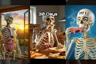 do viral ai skeleton videos youtube shorts, tiktok, reels