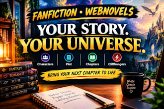 ghostwrite your fanfiction or webnovel story