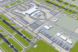 do 2d, 3d airport design, msfs airport concept , airport layout, airport remodel