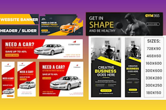 design animated web html5 banner pfp gif banner gaming banner web banner design
