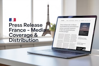 write and distribute press release to france media sites