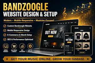 build redesign bandzoogle website music store website and epk for artists djs