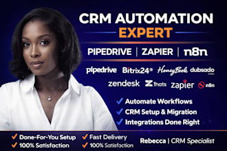setup pipedrive bitrix24 honeybook dubsado zendesk 17hats zapier automaton