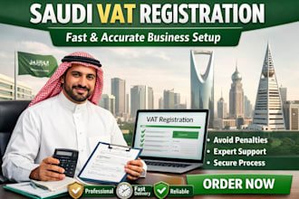 saudi arabia vat registration, ksa vat service for new and existing business