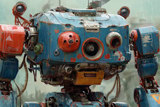 design spectacular robots, cyborgs and mechs