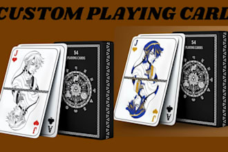 design playing cards poker cards custom card game tabletop board game card box