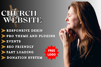 design a modern church website and nonprofit website with squarespace