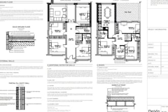 do UK building regulations drawings with note