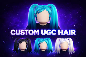 create custom roblox ugc hair 3d models