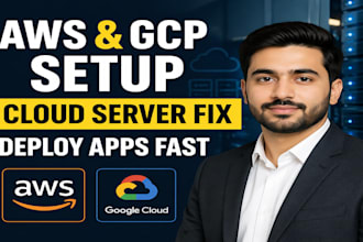 setup aws gcp cloud server and deploy your app