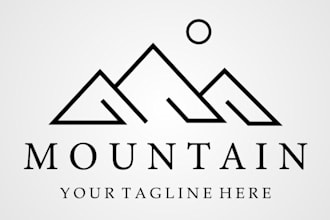 do premium modern minimalist logo with line art design