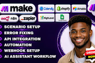 fix make com, made com, setup make com automation, make automation, make expert