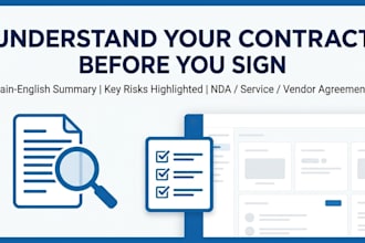 summarize your contract or nda in clear plain english