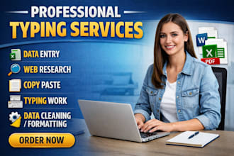 do data entry, typing job, and excel copy paste jobs