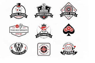 design a professional poker logo and custom poker chip design