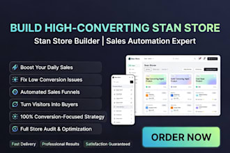 setup and optimize stan store stan store marketing and design for daily sales