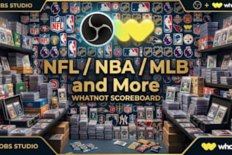 create sports scoreboard overlays for whatnot obs live stream
