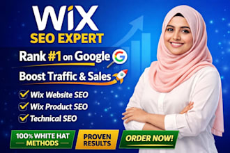 do wix SEO optimization to boost website  product sales