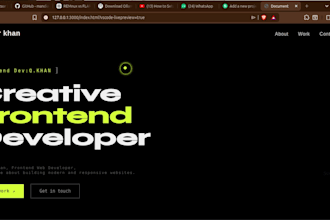 create a front end portfolio or landing page
