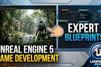 unreal engine game development, develop unreal engine game, ue5, 6 blueprints