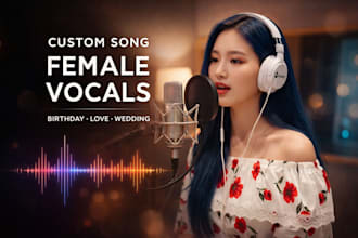 create and sing custom song with female vocals for any occasion