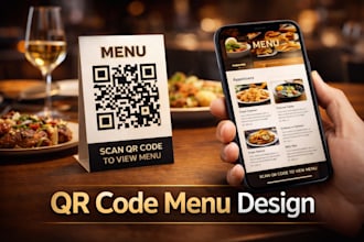 design restaurant menu qr code digital menu for cafe and bar