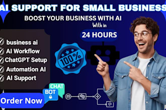 do small business ai business prompt ai workflow chatgpt setup ai support