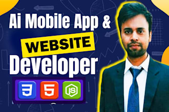 develop ai mobile app, ai chatbot, mobile web app
