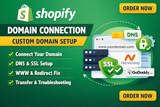 shopify domain connection shopify custom domain setup
