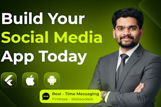 build a flutter social media app with real time chat