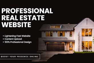 develop a modern real estate landing page