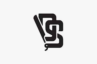 design luxury barber and beauty salon branding logo
