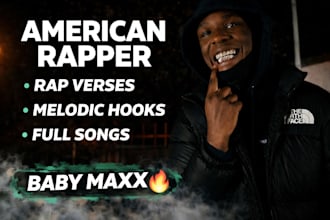 fully mix and master your rap song, songwriter and be your hip hop singer